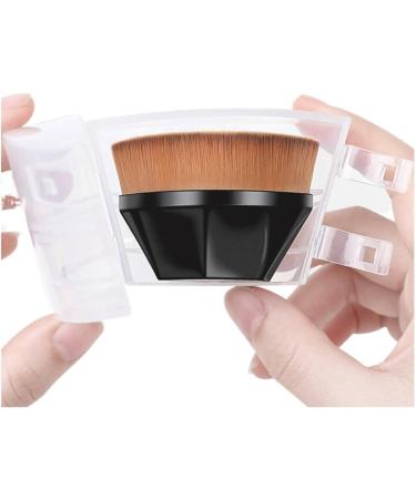 SAXTZDS Foundation Makeup Brush Flat Top Kabuki Hexagon Face Blush Liquid Powder Foundation Brush for Blending Liquid Cream Or Flawless Powder Cosmetics with Bonus Protective Case (Clear) - Buy Online on GoSupps.com