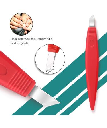 BEZOX Pedicure Shavers Set - Professional Foot Care Kit - Stainless Steel Dead Skin Remover Tool (Red) - Buy Online on GoSupps.com