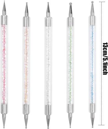 NATUCE Nail Point Dotting Pen 5Pcs Double Ended Nail Art Design Pens Dotting Tools for DIY Nail Art Clay Sculpting Carving - Buy Online on GoSupps.com