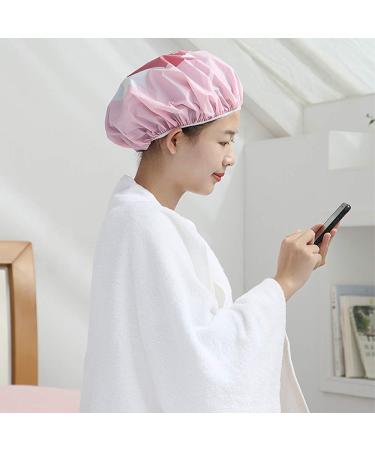 4 Pack Reusable Waterproof Shower Hoods - Cute Cartoon Bath Caps for Women & Kids | Elastic Hair Protection - Buy Online on GoSupps.com