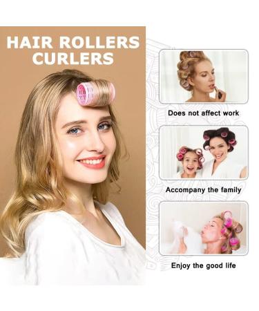 Self-Grip Hair Roller Set 18pcs | Heatless Hair Curlers for Long, Medium, Short Hair | Includes Roller Clips & Comb | Salon-Quality DIY Hair Styles | Sungenol 3 - Buy Online on GoSupps.com