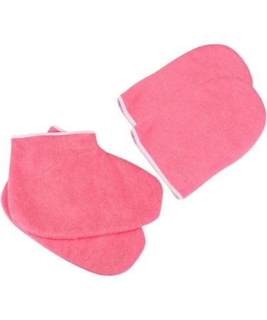 FRCOLOR Paraffin Wax 2 Sets Clipper Holders for Barbers Paraffin Booties End Papers for Hair Perm Paraffin Protector Nursing Paraffin Accessories Red Care Combination Set - Buy Online on GoSupps.com