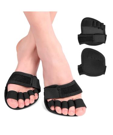 Metatarsal Foot Pads - Adjustable Open Five-Toes Socks | Non-Slip Ball of Foot Cushions for Pain Relief | Hallux Valgus Corrector for Men & Women - Buy Online on GoSupps.com