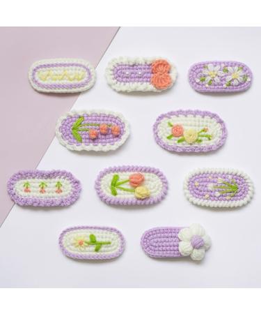 hgnxa Hair Clips -Crochet Hair Pins Baby Girls Knitted Hairgrips Handmade Hair Barrettes Crochet -Gift for Beginners - Buy Online on GoSupps.com