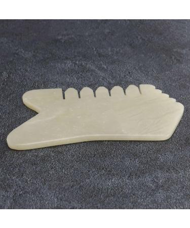 Yangyou 3X Jade Guasha Comb | Spa Acupuncture Therapy for Face & Foot Care - International Shipping Available - Buy Online on GoSupps.com