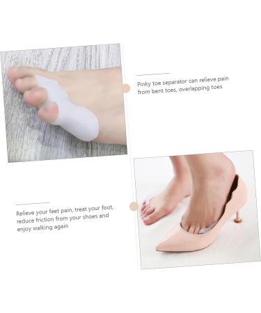Silicone Toe Stretchers & Protectors Set - 24 pcs Bunion Guard & Separator Armor for Bunions & Bunionettes - White & Pinky Small Toe Separators by Skinx (6x2x0.6cm) - Buy Online on GoSupps.com