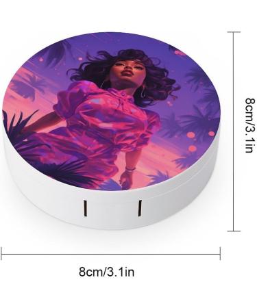 Buy Purple & Pink Portable Contact Lens Case - Travel Storage Box for Women - Buy Online on GoSupps.com