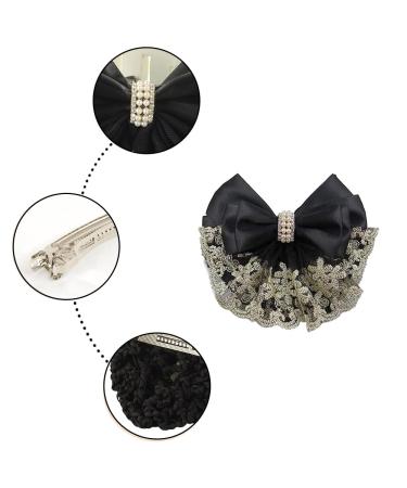 Professional Hair Knot Covers | Elastic French Hair Clips for Stewardess & Hospitality | 2-Piece Set - Buy Online on GoSupps.com