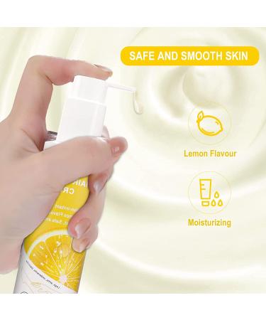 Lemon Hair Removal Cream for Women and Men | SONOBOM Painless Formula for Sensitive Skin | Ideal for Intimate Area, Arms, Legs, Underarms, Chest | 5.07 Fl oz - Buy Online on GoSupps.com