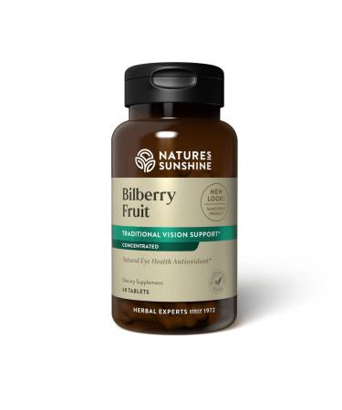 Nature's Sunshine Bilberry Fruit Concentrate 60 Tablets