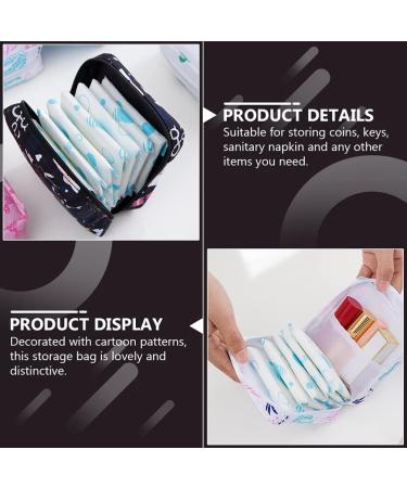 HEALLILY Portable Sanitary Napkin Bag | Cartoon Menstrual Pads Travel Pouch - 1pc - International Shipping - Buy Online on GoSupps.com
