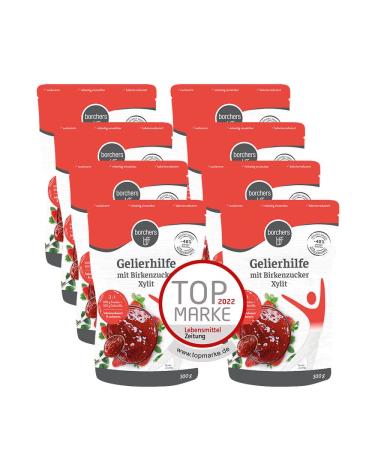 8 xborchers gelling agent with birch sugar xylitol | For fruit spreads | Alternative to gelling sugar | 300 g 300 g (pack of 8)