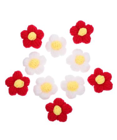 SEWOART 10pcs Hairpin Accessories Floral Yarn Toddler Wedding Assorted Color 2 4X4cm