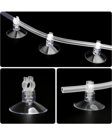 HC Aquarium Suction Cups & Air Hose Holder - 20pcs Set for 4mm Airline Hoses | Ideal for Gas Delivery - Buy Online on GoSupps.com