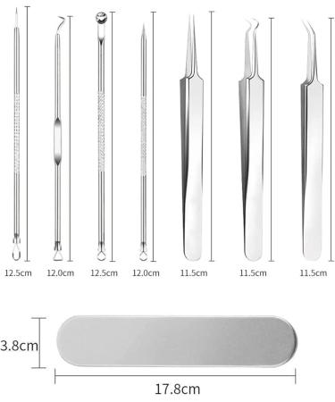 Blackhead Remover Stainless Steel Blackhead Acne Tool Kit Acne Comedone Extractor Kit Professional Comedone Extractor Tools for Removing Pimple Blackheads Zit on Face - Buy Online on GoSupps.com