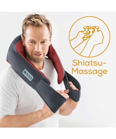 Beurer MG 151 Shiatsu Massage Device - Neck Shoulders & Back Relief with Heat 8 3D Heads & 3 Intensity Levels - Best International Shipping - Buy Online on GoSupps.com