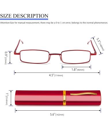 Kokobin Flexible Metal Reading Glasses | Unisex +3.5 Diopters | Feather-Hinge Design & Case | International Shipping Available - Buy Online on GoSupps.com