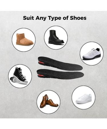 3-Layer Orthotic Heel Shoe Lift Kit | Adjustable Height Increasing Insoles for Men & Women - Air Cushion Flat Foot Support - 3cm 5cm 7cm - Buy Online on GoSupps.com