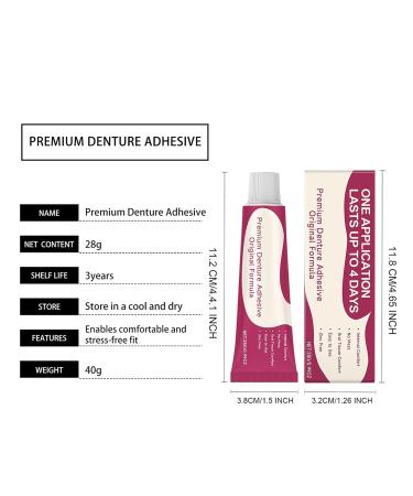 Jingmiger Denture Cream Adhesive Long Lasting Waterproof 28 g Strong Cream Reliable Denture GlueFor Home Use Daily Personal Hygiene Routine Lifestyle Care For Health Comfort And - Buy Online on GoSupps.com