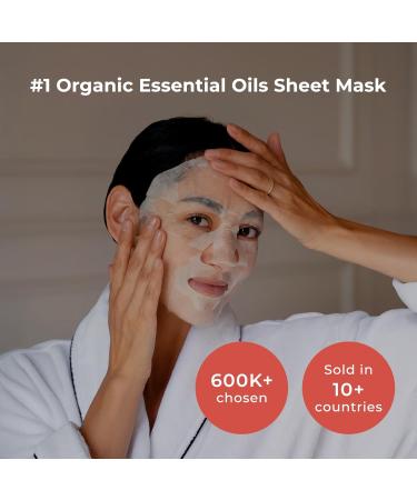 INNA ORGANIC Full Chakra Sheet Mask Giftbox Anti-Aging Hydrating & Calming EWG & COSMOS Certified (Pack of 7) | Gift for special ones or anytime to spoil yourself| Luxury Clean Beauty - Buy Online on GoSupps.com