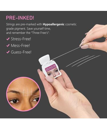 Pinkiou Eyebrow Mapping String for Microblading | Pre-Inked Brow Map Line Tool for Permanent Makeup and Tattoo Artists - Buy Online on GoSupps.com