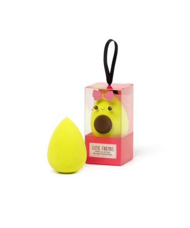 Legami-Make-up sponge for the use of primer and corrators the product distributes without absorbing too much practical and even soft in handle diameter 4 cm Avocado topic