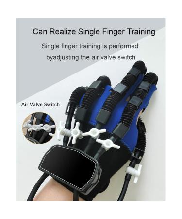 Rehabilitation Robot Gloves Stroke Hemiplegia Finger Rehabilitation Trainer for Hand Function Recovery Hand Splint Assistive Gloves Finger Straightening Brac L Medium - Buy Online on GoSupps.com