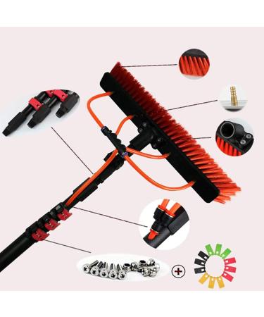 Telescopic Water Fed Pole Outdoor Window Cleaning System Telescopic Cleaning Brush with 65 Feet Hose Car Glass Washing Equipment Tool Extension Pole Water Spray Washer 50cm Brush Head 18FT / 5.4 M 18FT / 5.4 M 50cm brush head - Buy Online on GoSupps.com