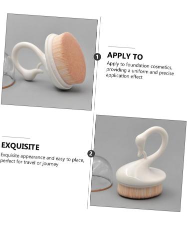 DOITOOL 1pc Makeup Brush Expert Face Brush Cosmetics Brush Cosmetic Brush Application Travel Makeup Blending Liquid Powder Brush Artificial Fiber The Face White Miss Foundation - Buy Online on GoSupps.com