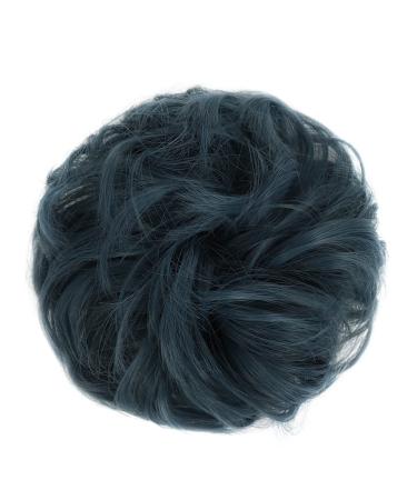 Messy Bun Hair Piece for Women Donut Hair Bun Scrunchie for Women Girls Curly Wave Synthetic Chignon Hairpiece with Rubber Band Messy Bun Hair Pieces Extensions Fake Hair Accessories for Women Girl 2913