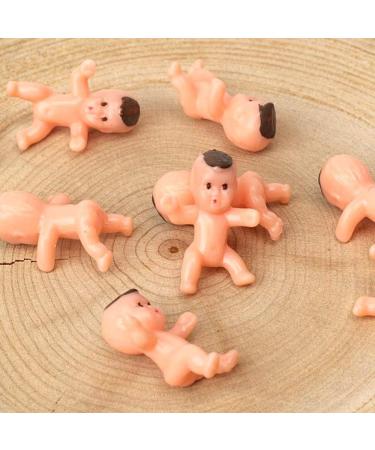 60 Pcs 1' Mini Plastic Babies Crafting Baby Dolls for Baby Shower Shower ice Cube Game Party Decorations Baby Birthday Party Favors Baby Bathing Brown - Buy Online on GoSupps.com