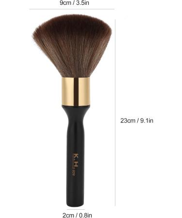 Neck Duster Brush Broken Hair Sweep Brush lengthy Handle Neck Face Cleaning Hairbrush Soft Bristles Tools for Salon The bristles can be washed for barber shops and hair salons. (Black) - Buy Online on GoSupps.com