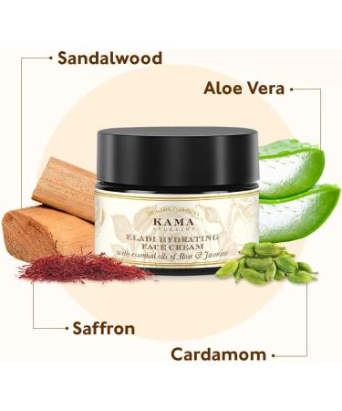 Kama Ayurveda Eladi Hydrating Face Cream 50g with Rose and Jasmine Essential Oils - Buy Online on GoSupps.com