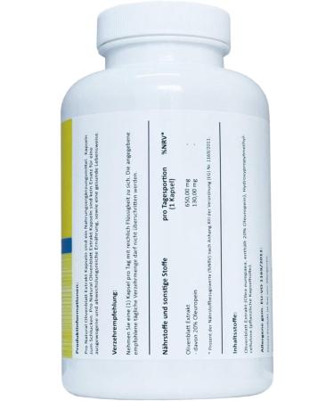 High Dose Olive Leaf Extract 650mg - 180 Vegan Capsules with 20% Oleuropein - International Shipping Available - Buy Online on GoSupps.com