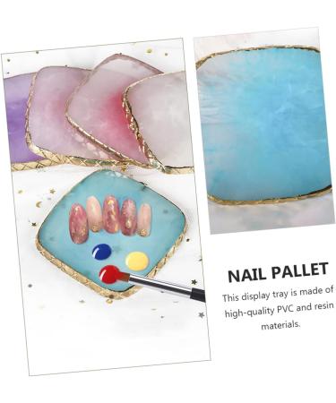  FRCOLOR FRCOLOR Multi-Purpose Nail Polish Mixing Palette Blue Cosmetic Tray for Nail Art and False Nail Display - Buy Online on GoSupps.com