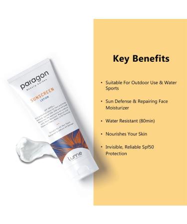 Beauty Garden Sunscreen Lotion SPF 50 & PA++ | UVA UVB Protection | Water Resistant | For All Skin Types | 120 gm - Shop Worldwide - Buy Online on GoSupps.com