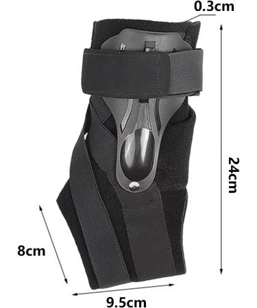 F Fityle Adjustable Ankle Support with Side Stabilizers - Black M | Ankle Protection for Sprains | International Shipping - Buy Online on GoSupps.com