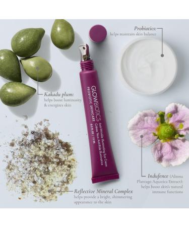 Glowbiotics Anti-Wrinkle Eye Cream - Reduces Dark Circles & Puffiness Fine Lines & Wrinkles | Probiotics & Antioxidants 0.5 Fl Oz - International Shipping Available - Buy Online on GoSupps.com