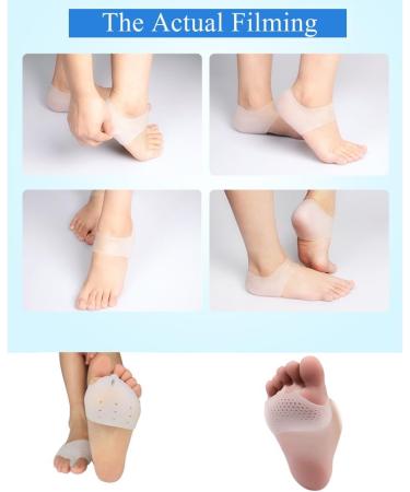 Breathable Metatarsal Pads for Plantar Fasciitis | Forefoot Cushion & Foot Care Kit (3 Pairs) - Men & Women - Buy Online on GoSupps.com