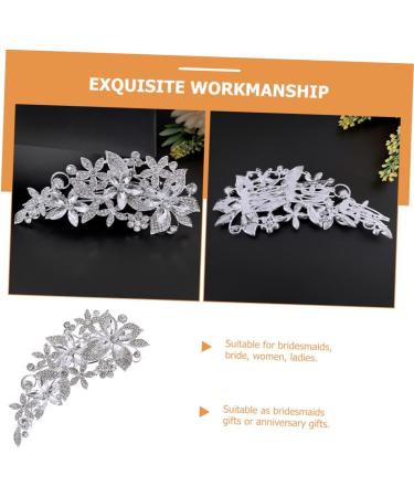 Angoily Side Comb Bridal Accessories Rhinestone Headbands Diamond Hair Accessories Pearl Headpiece Prom Headband Wedding Hair Clip Diamond Hair Clip Rhinestones Bride Rhinestone Hair up - Buy Online on GoSupps.com