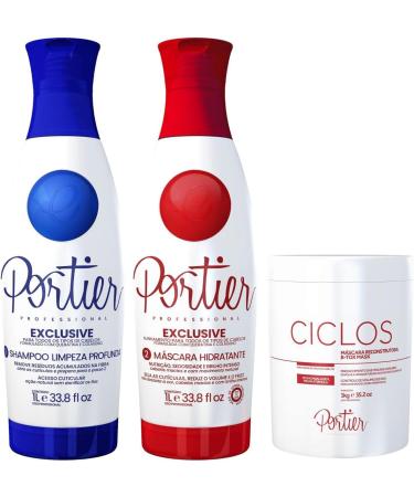  Portier Portier Exclusive Brazilian Progressive Smoothing Kit 2 x 250 ml - Buy Online on GoSupps.com