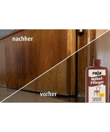 Ruja Furniture Care 1L | Premium Furniture Polish & Wood Care Oil | Stain Remover for Tables Chairs & Parquet | No Wax Silicone or Additives - Buy Online on GoSupps.com