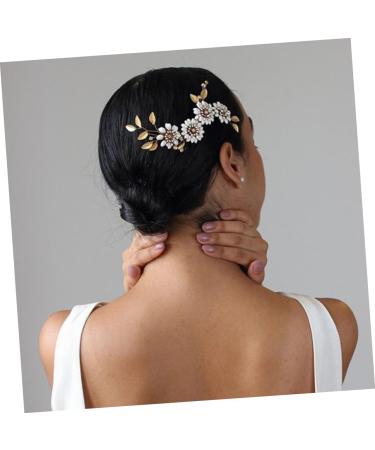 FRCOLOR Set of 2 Bridal Combs Rhinestone Hair Side Comb Bridal Hair Clips Crystal Hair Pin Hair Clip Tiara Bridal Hair Comb Wedding Headpiece Vintage Hair Accessories Flowers Headpiece - Buy Online on GoSupps.com