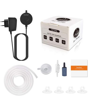 Buy Bedee Quiet Aquarium Air Pump 35 dB | 1W Energy-Saving Oxygen Pump for Fish Tank Up to 50L - Free International Shipping! - Buy Online on GoSupps.com
