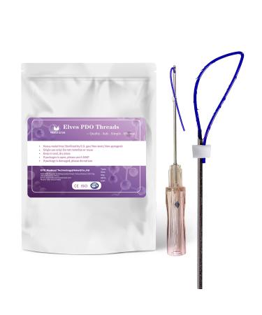 Elves PDO Nose Thread Lift/Nasal 4d COG Pdo Threads for Nose Columella Nose Bridge Nose Dorsum Lift/L-Blunt Type 20PCS (19G 60mm) 19G60mm
