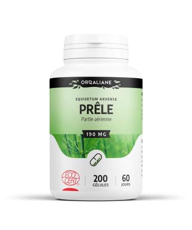 Organic Horsetail 190 mg - 200 capsules - Orgaliane