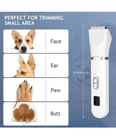 Dog Clippers Low Noise Dog Paw Trimmer Dog Clippers Rechargeable Cordless Pet Clippers with Guide Combs and Cleaning Brush Kits Pet Clipper Shaver for Dogs Cats Paw Shaver for Dogs Cats Paw - Buy Online on GoSupps.com
