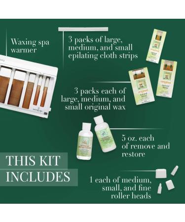 Clean + Easy Waxing Spa Basic Kit (120V) - Complete Face and Body Hair Removal Essentials for Smooth, Hair-Free Skin - Buy Online on GoSupps.com