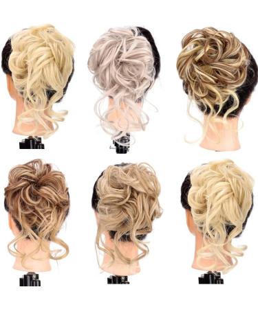Hair Accessories Synthetic Hair Bun Messy Curly Bun Claw Clip Bun Headband Wig Ponytail Hair Extensions Women Wig Hair Bun Hair Pieces For Women(SW207-01) - Buy Online on GoSupps.com