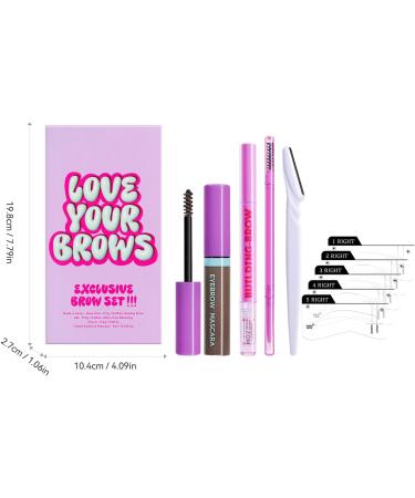  Opilroyn Eyebrow makeup kit eyebrow pencil kit - Waterproof and shatterproof eye makeup - Makeup kit with eyebrow swatch mascara eyebrow cream eyebrow trimmer - Buy Online on GoSupps.com